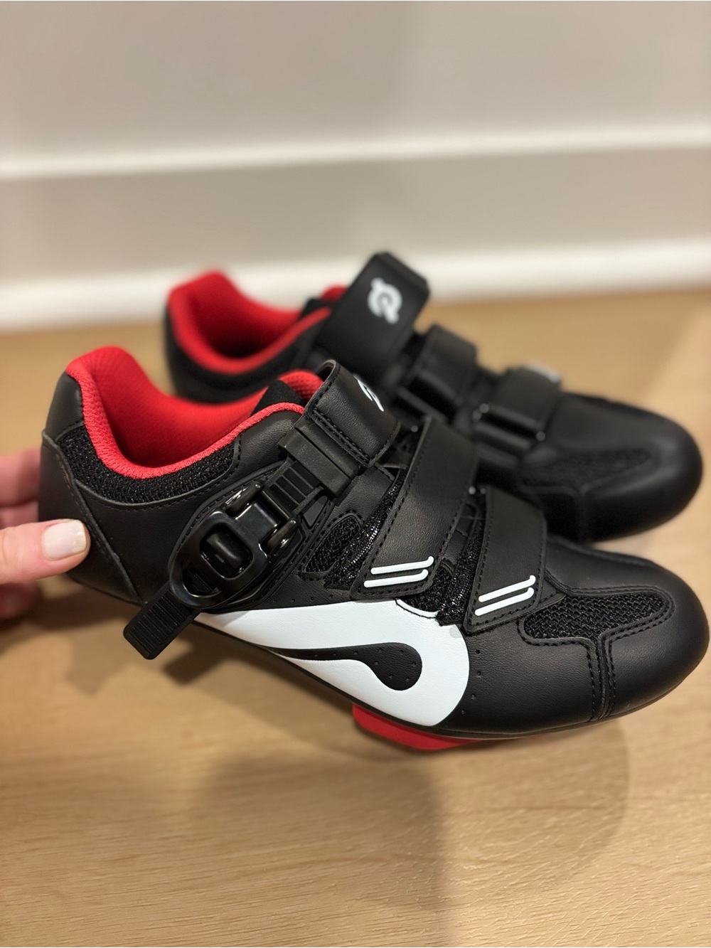 Peloton Original Black Cycling Shoes With Look Delta Cleats attached Size 7 38